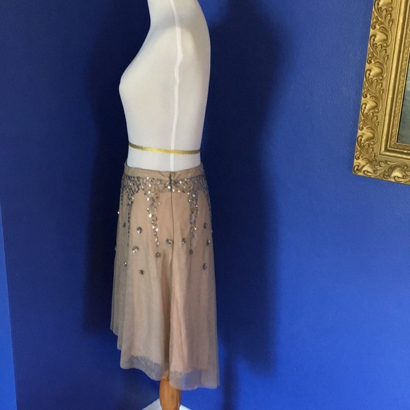 Vintage Y2K Lux brand tulle mesh silver sequin skirt ethereal pixie ballerina 🩰 - Picture 10 of 15